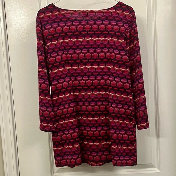 Sunny Leigh pink and purple tunic top size M EUC - Picture 4 of 4